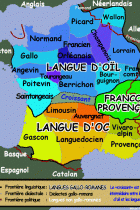 Language map of France